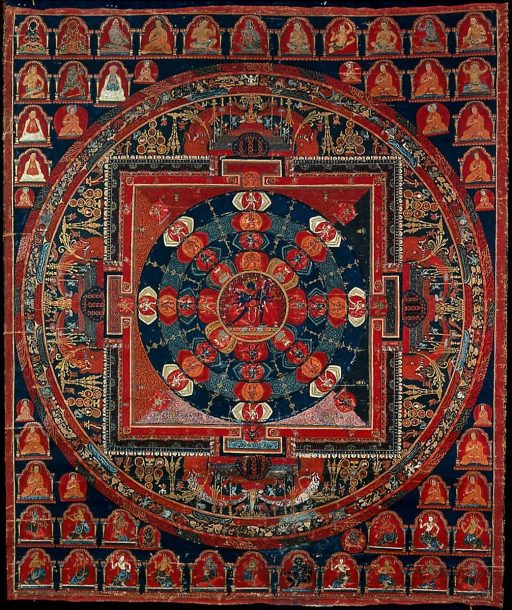 Artist-not-recorded-A-Mandala-of-Samvara-about-1700-painting-artwork-print