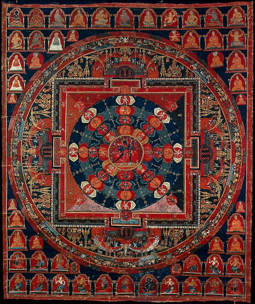 Artist-not-recorded-A-Mandala-of-Samvara-about-1700-painting-artwork-print